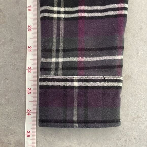 KUHL women’s purple and black plaid flannel long sleeve shirt size Small - Picture 16 of 16